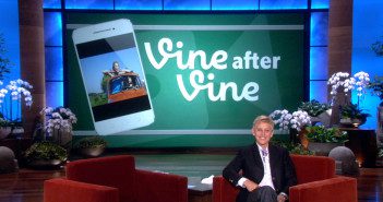 Ellen DeGeneres Show Vine first screen