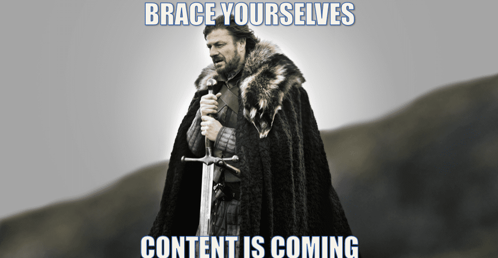 Brace yourselves