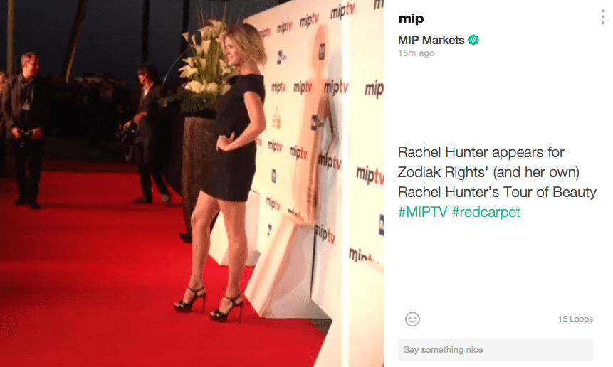MIPTV Red Carpet Rachel Hunter
