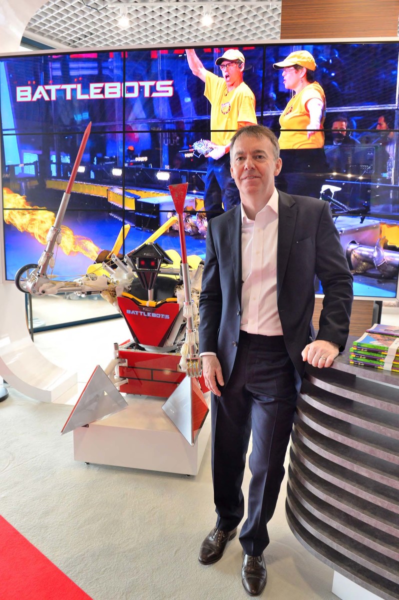 Sky CE Jeremy Darroch in the Palais for the announcement of Sky Vision’s BattleBots deal