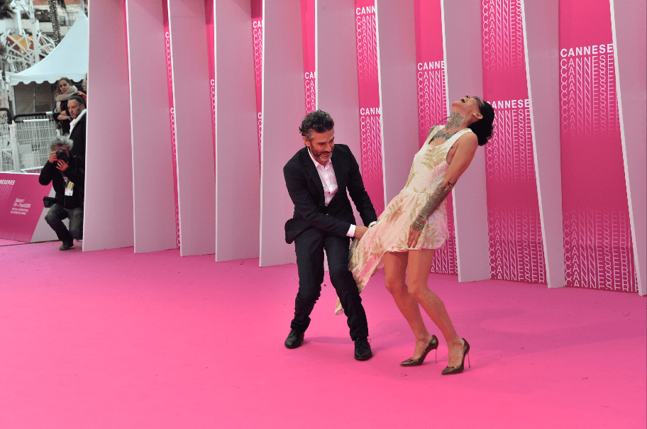 CANNESERIES Pink Carpet Félix actors