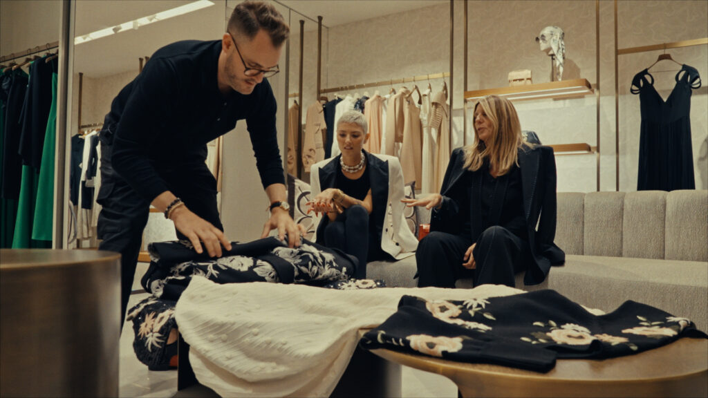 Constantin Buschmann and Mili Umicevic discussing fashion and lifestyle products as part of BRABUS’ brand expansion in BRABUS: One Second Wow.